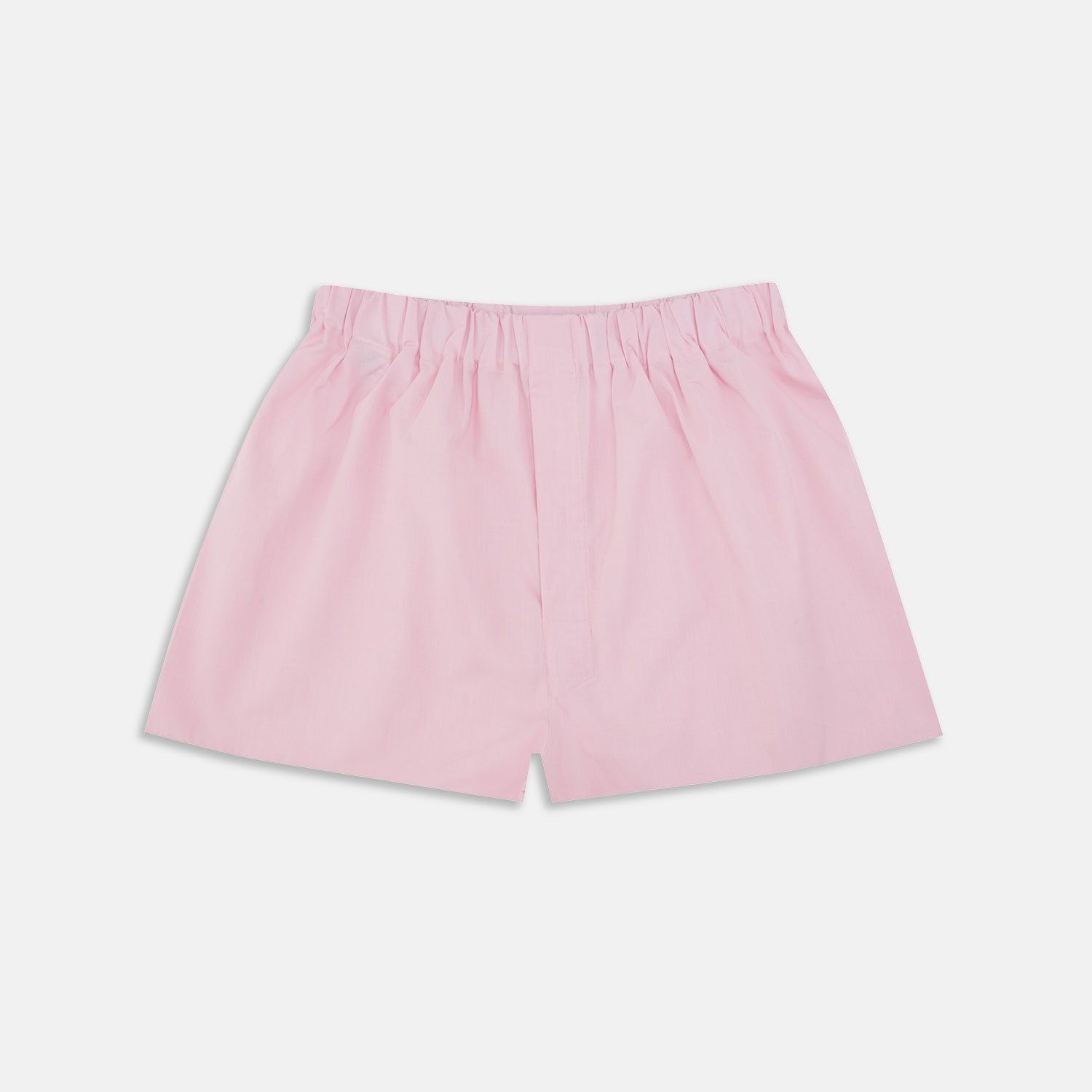 Pink End-on-end Cotton Boxer Shorts