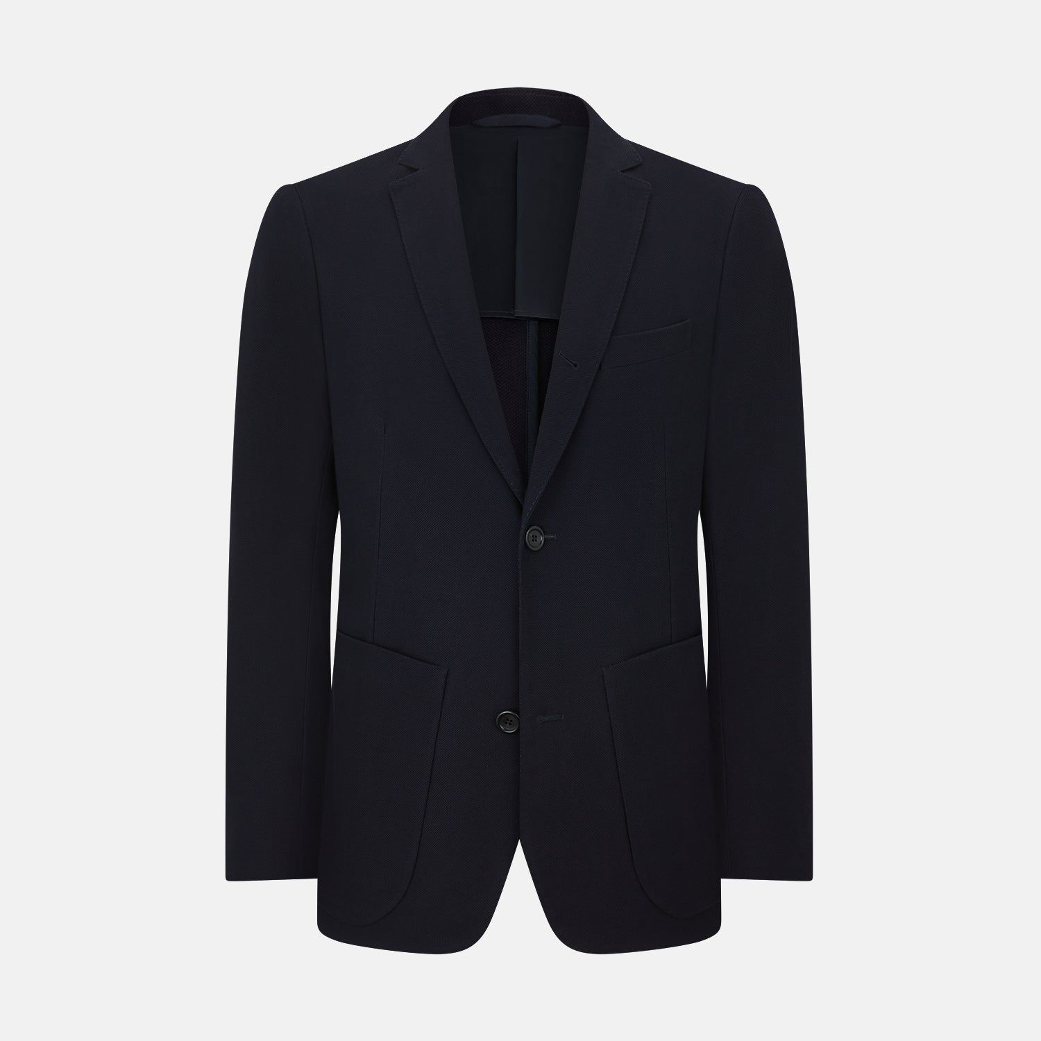 Navy Knitted London Blazer