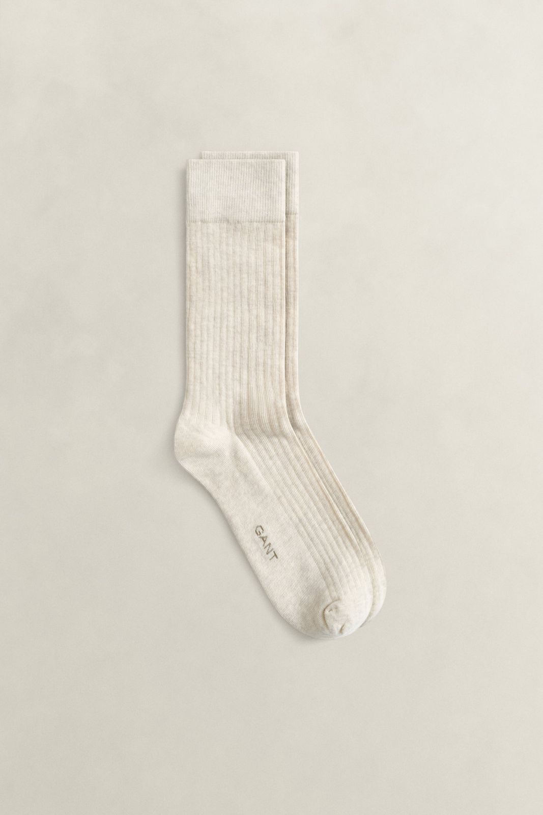 Ribbed Socks - CREAM MELANGE