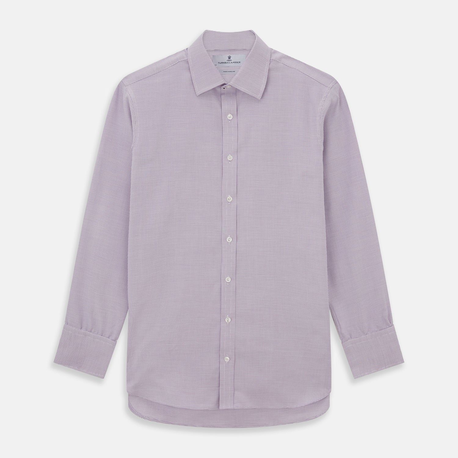 Lilac Multi-check Cotton Regular Fit Shirt