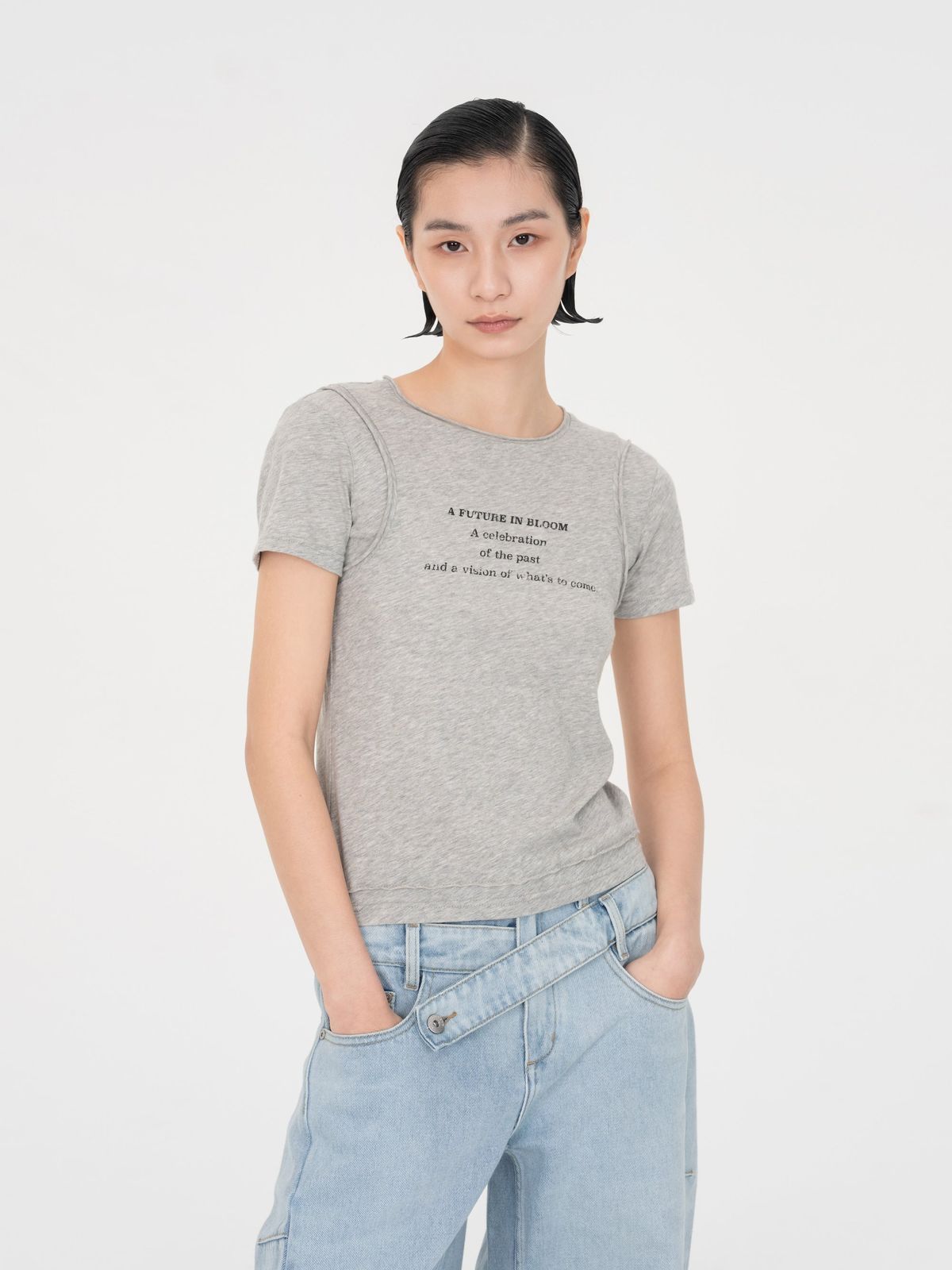 LAYERED-LOOK T-SHIRT