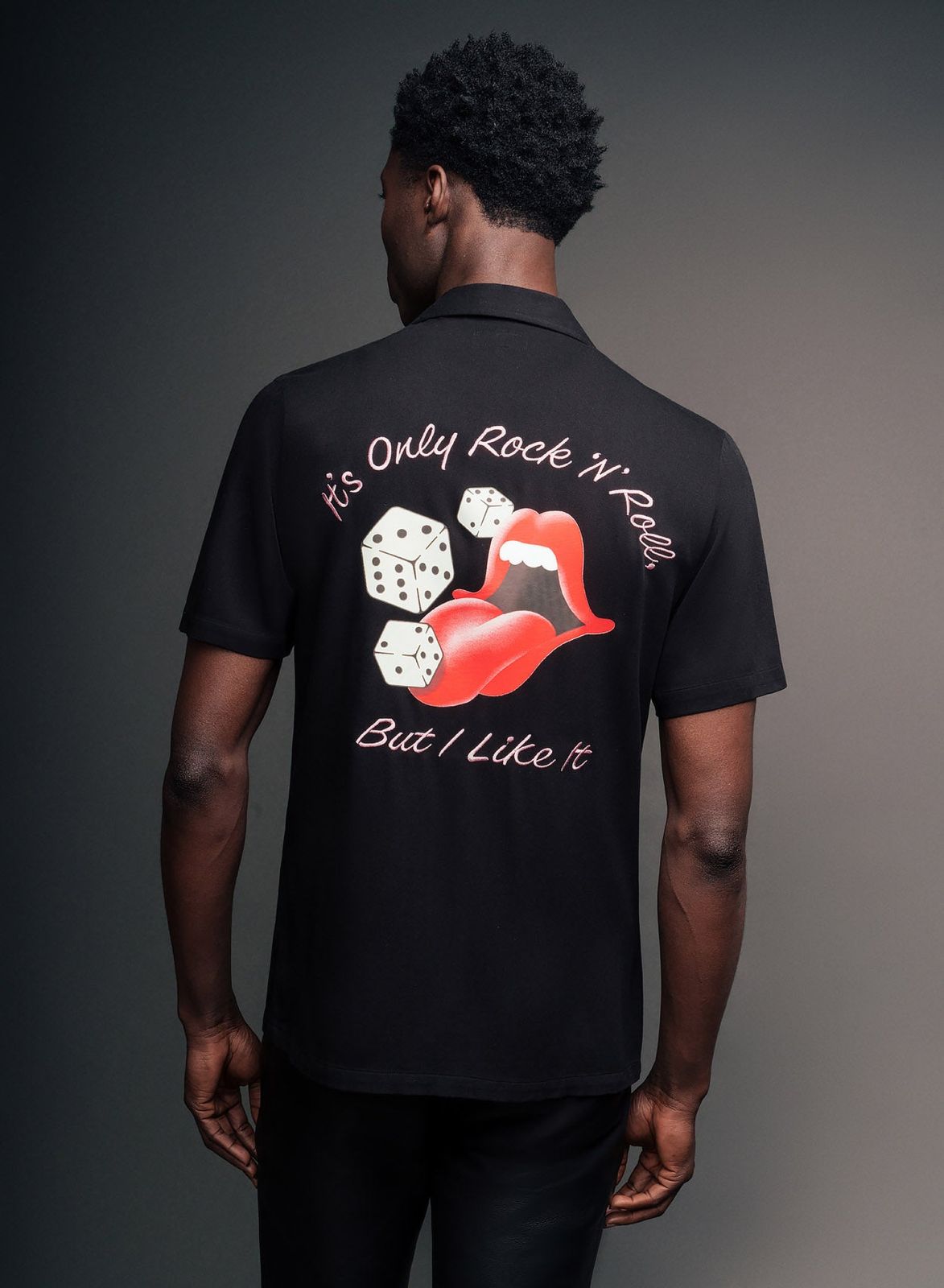 Phix X Rolling Stones It's Only Rock N Roll Viscose Cuban Shirt