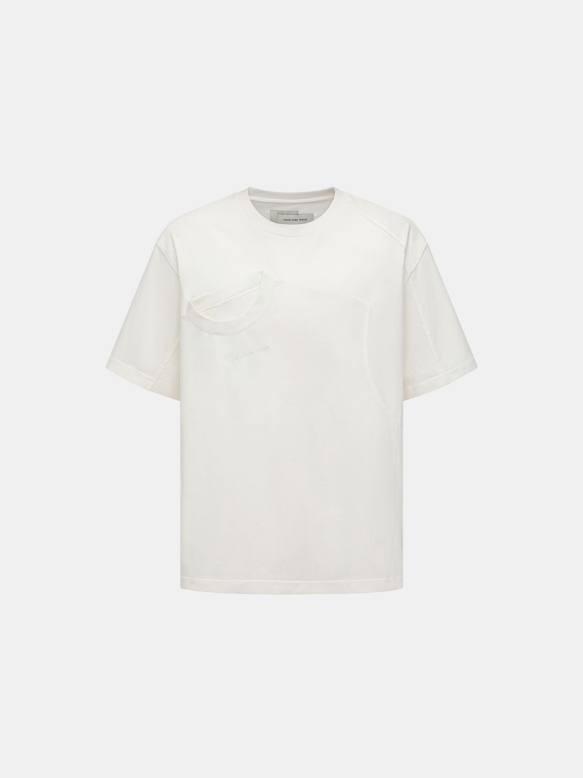 WHITE DECONSTRUCTED 2-IN-1 TEE