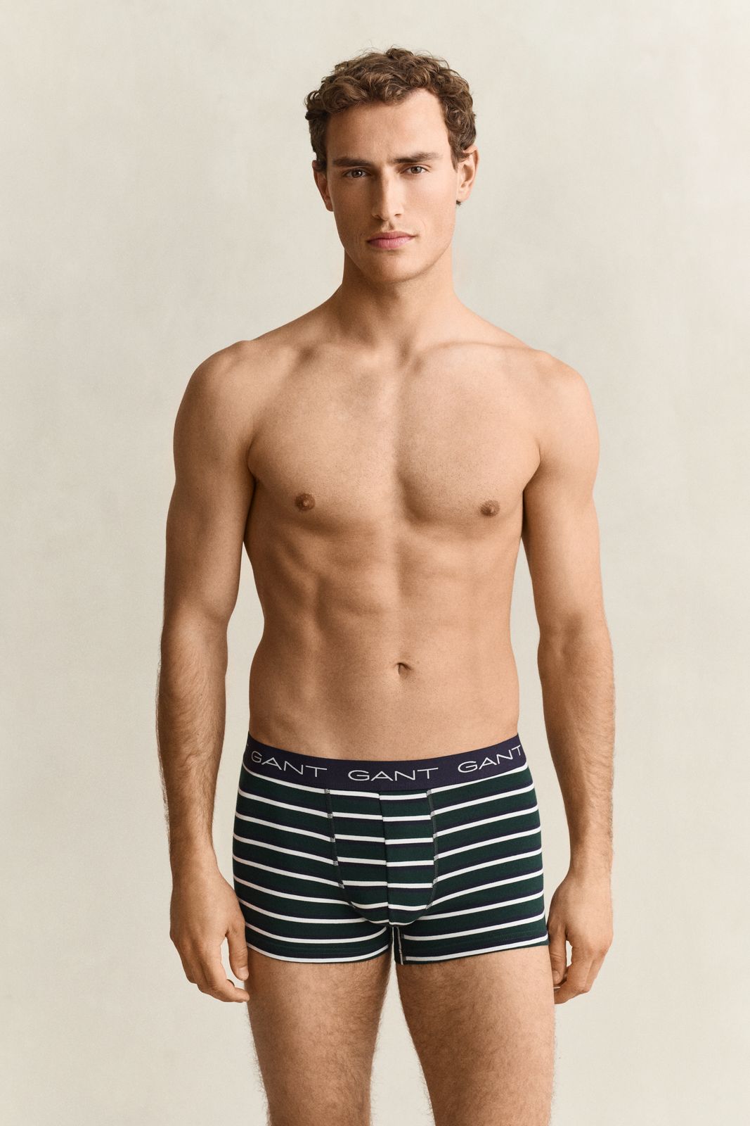 3-Pack Striped Trunks - TARTAN GREEN