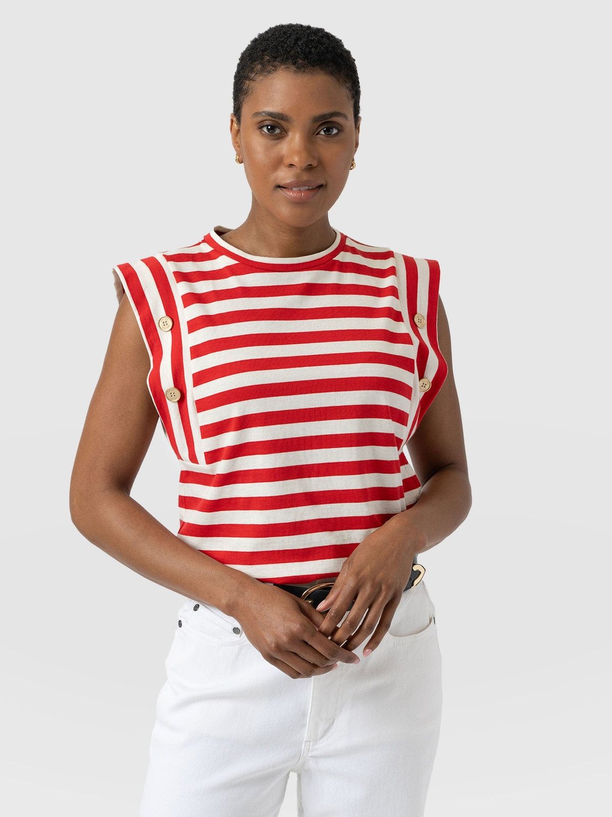 Rowan Tee - Red Stripe