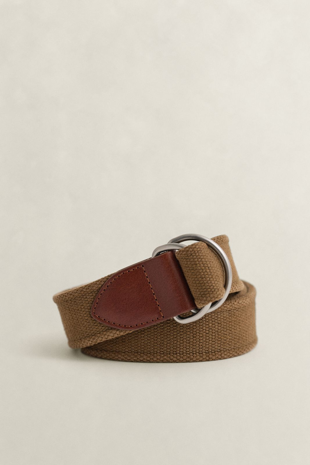 Washed Webbing Belt - LIGHT TAUPE