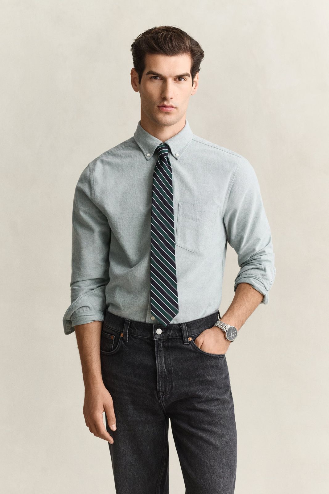 Brushed Oxford Shirt - CLEAR SKY