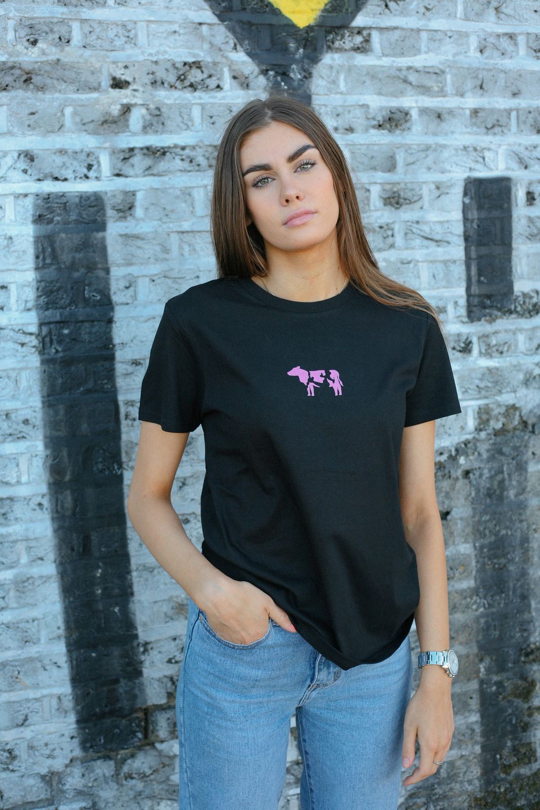 Pink Cow | 100% Organic Cotton Relaxed T-Shirt