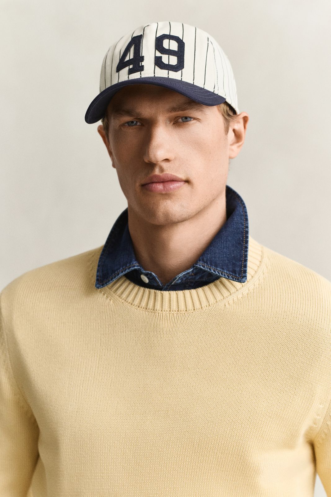 Striped Cap - CREAM