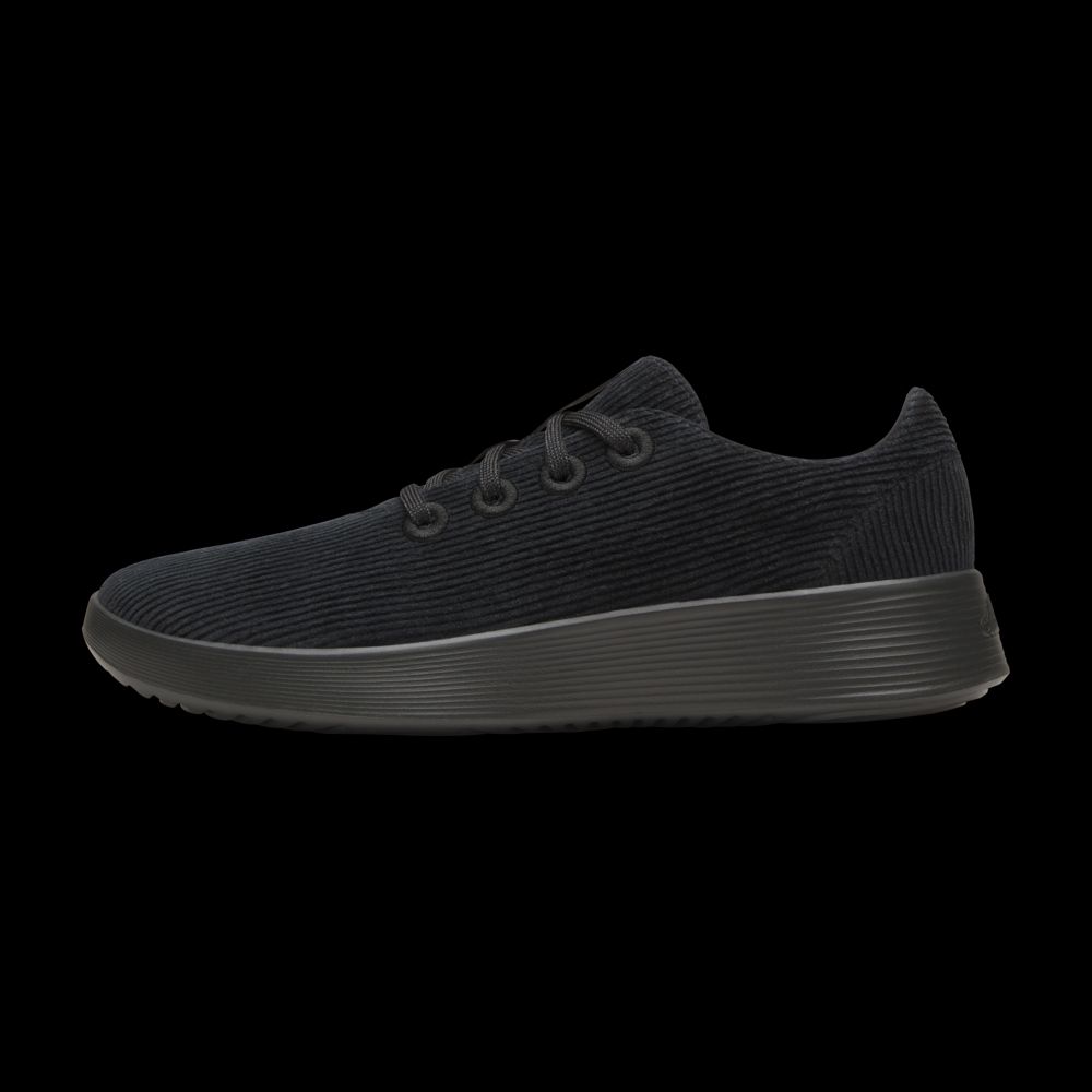 Men's Runner Go - Corduroy - Natural Black (Dark Grey Sole)