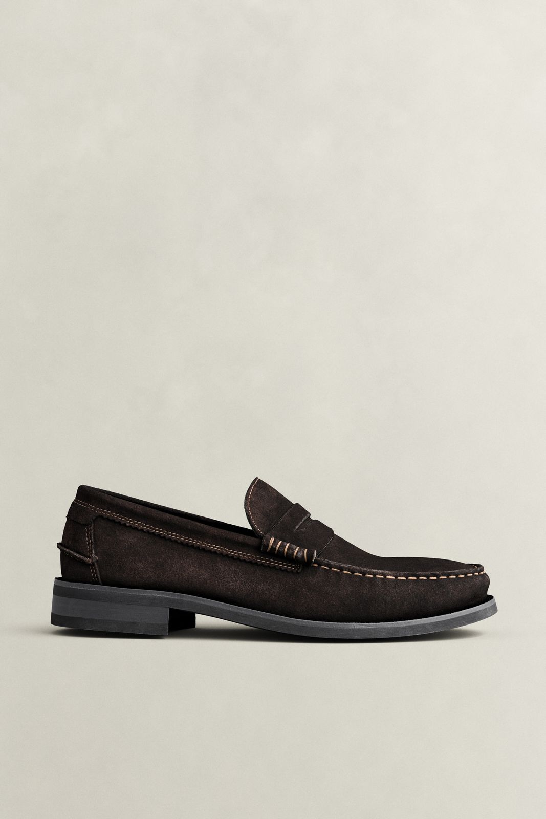 Lenkoxx Suede Loafers - WEATHERED BROWN