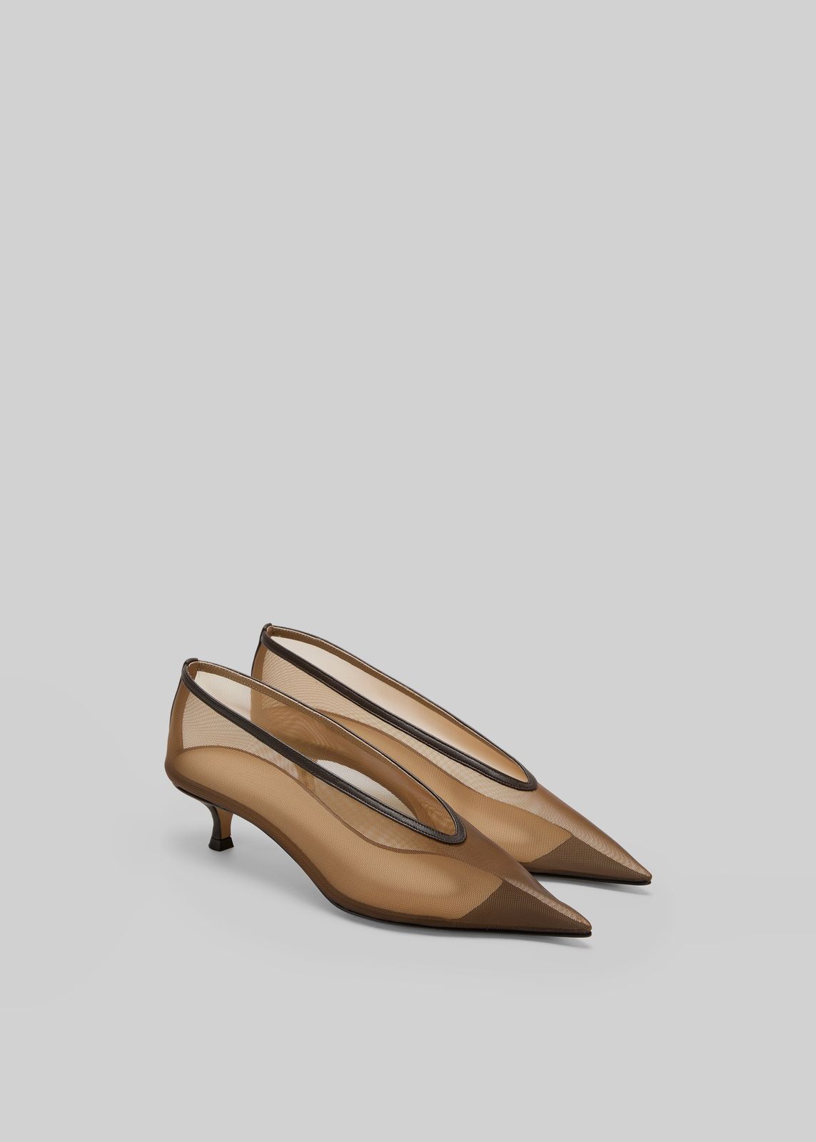 Le Monde Beryl Babouche Kitten Heels - Brown