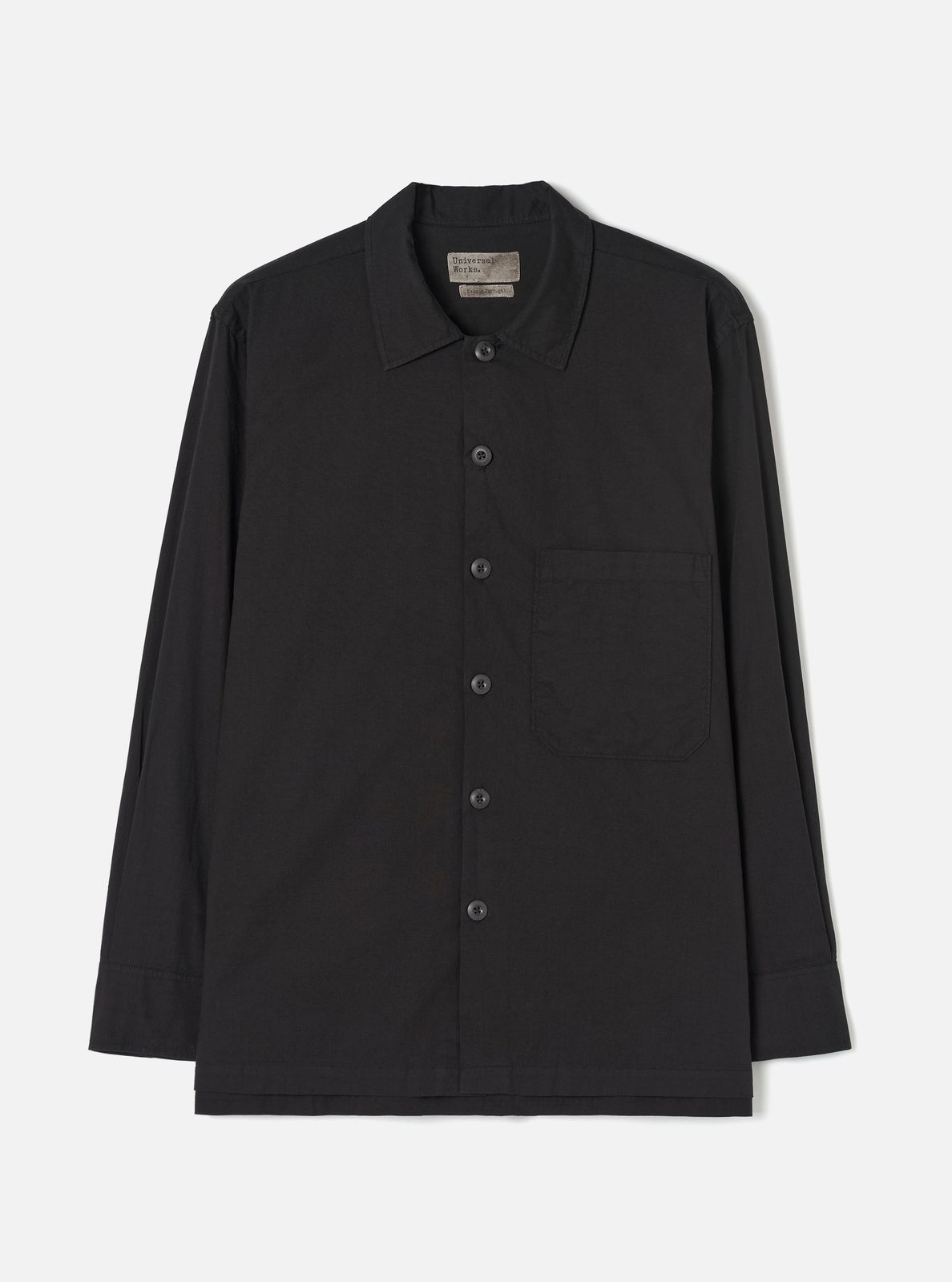 Black Slub Shirting Fatigue Shirt