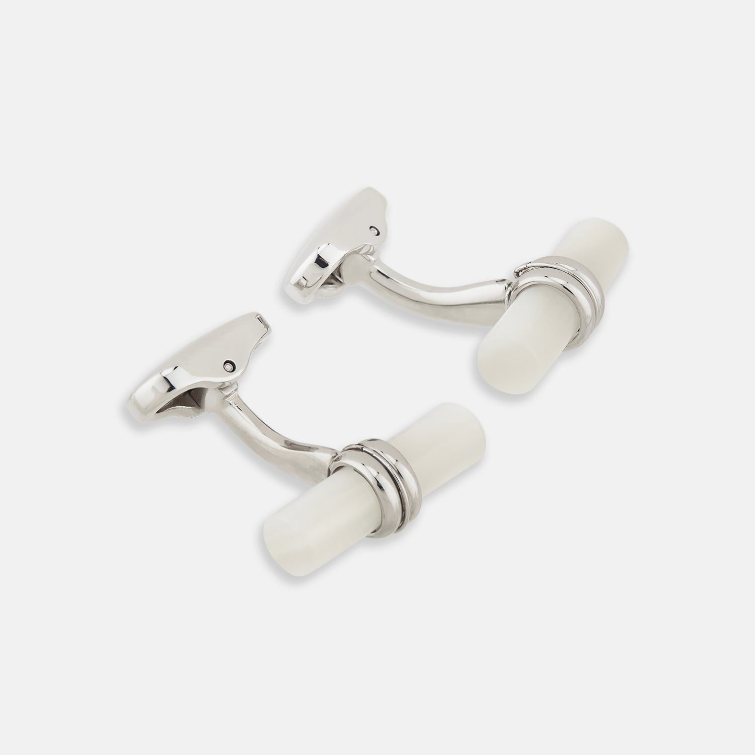 Mother Of Pearl Handlebar Cufflinks