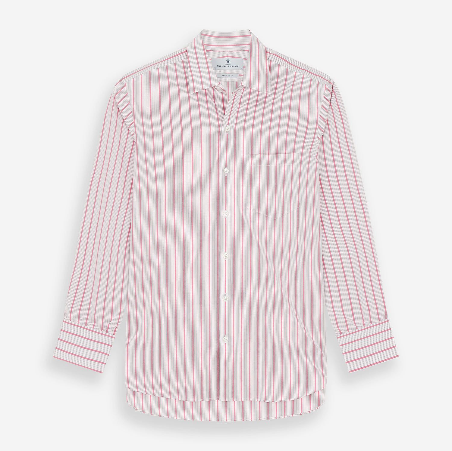 Pink Multi Track Stripe Chelsea Shirt