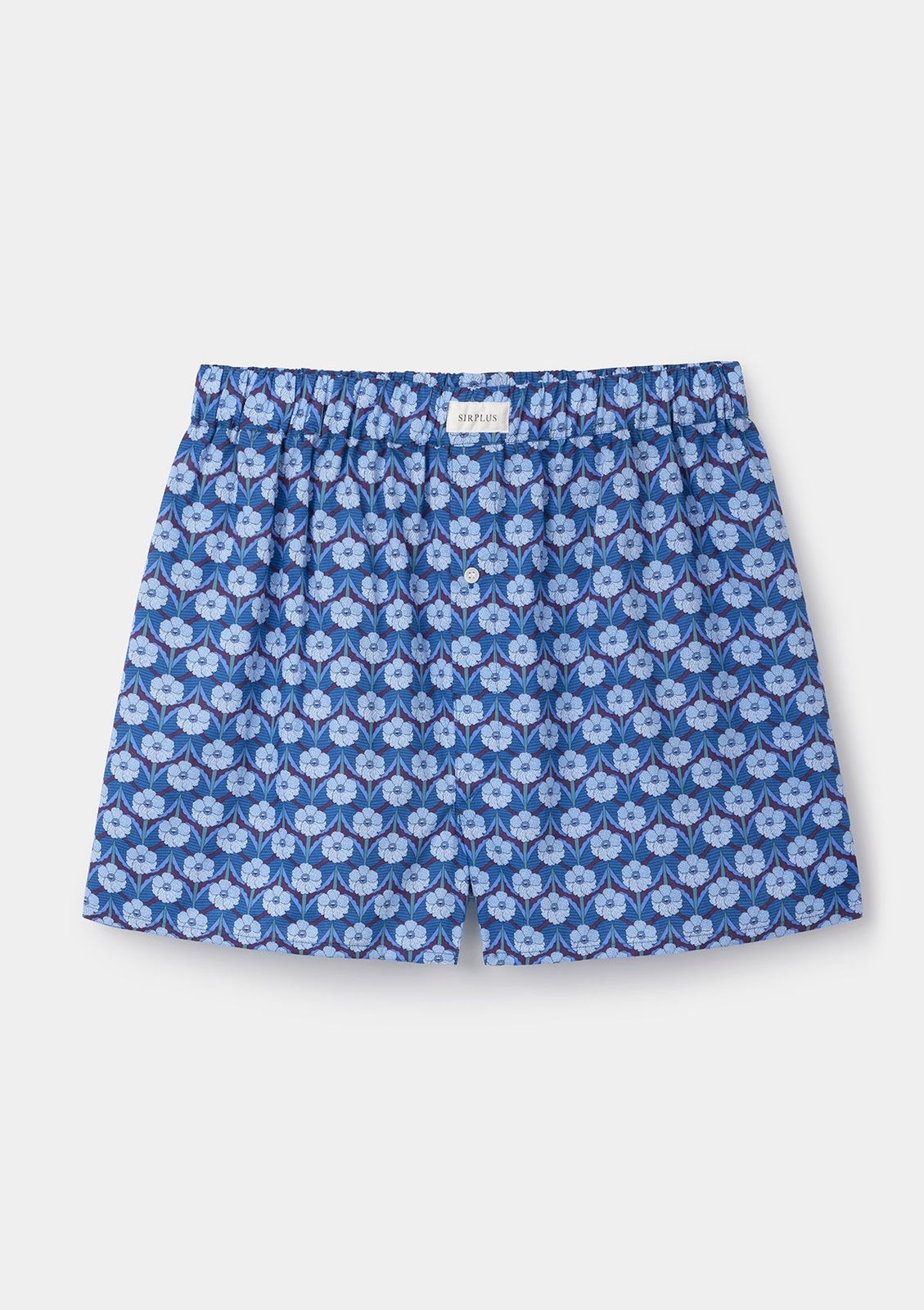 Blue Chevron Boxer Shorts - Made With Liberty Fabric