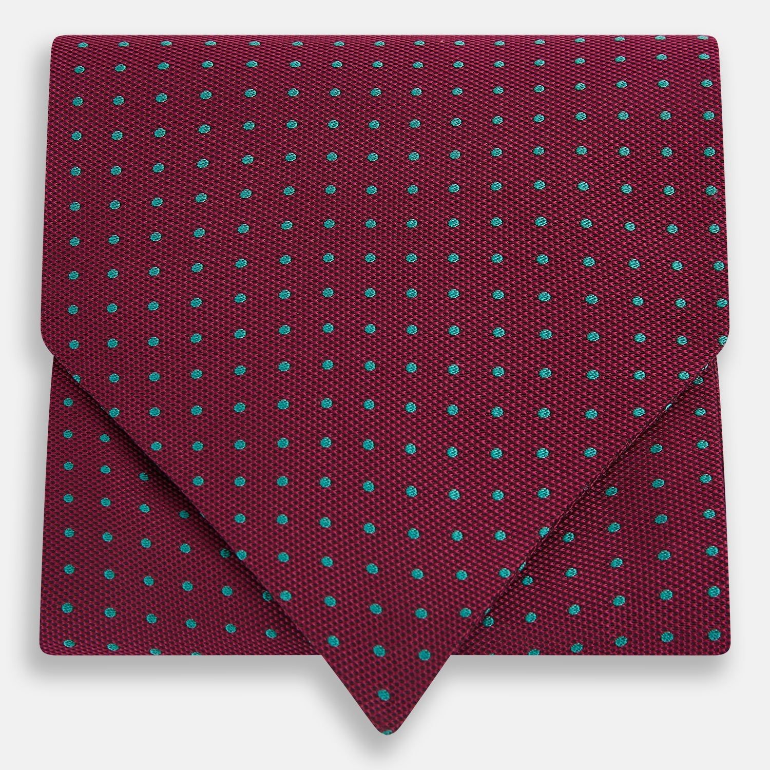 Blue And Burgundy Micro Dot Silk Cravat
