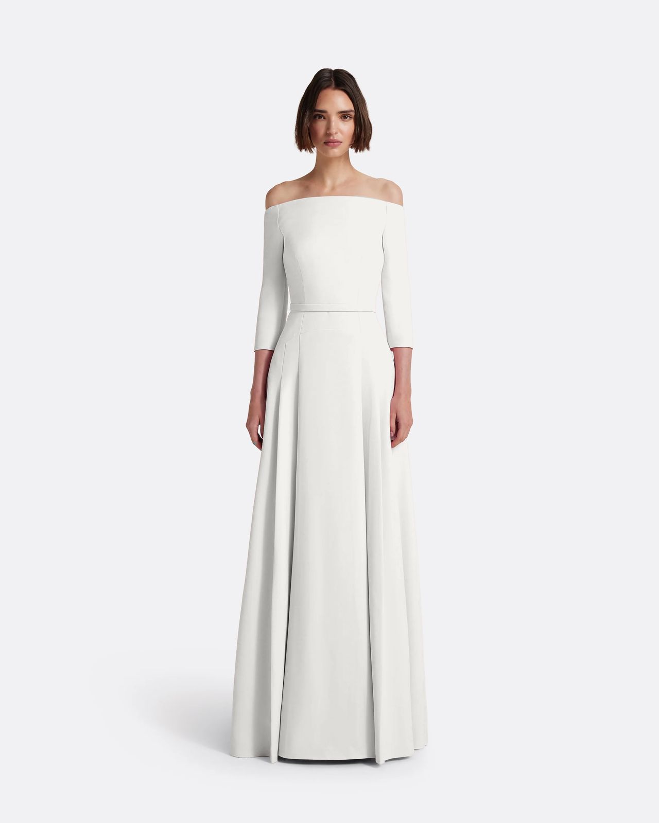 Amadora Long Dress in Ivory