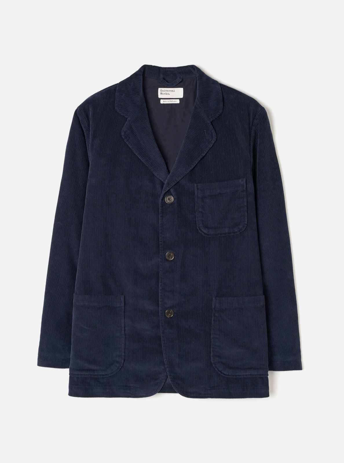 Dark Navy Cord Three Button Jacket