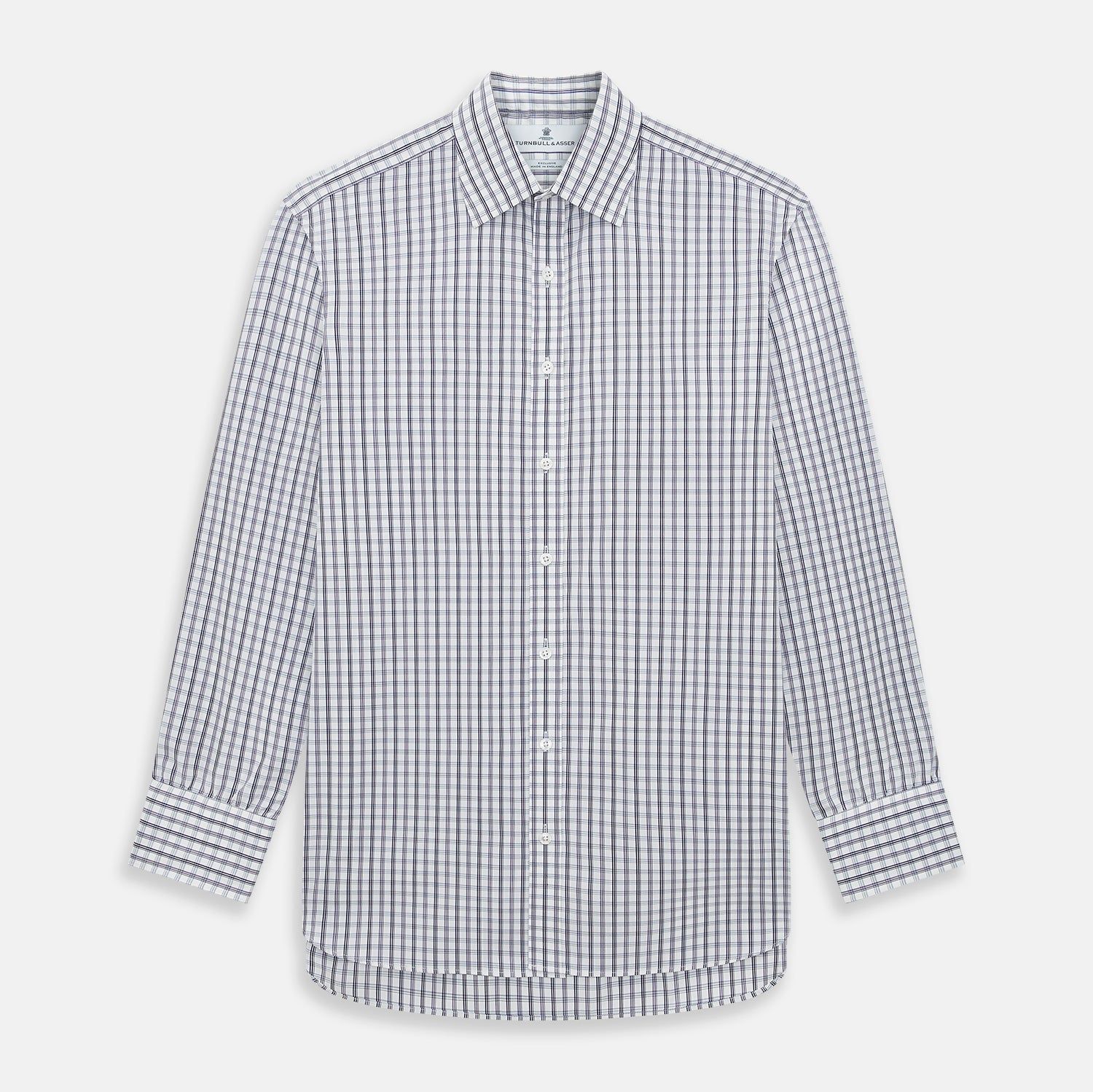 Purple Multi Check Mayfair Shirt