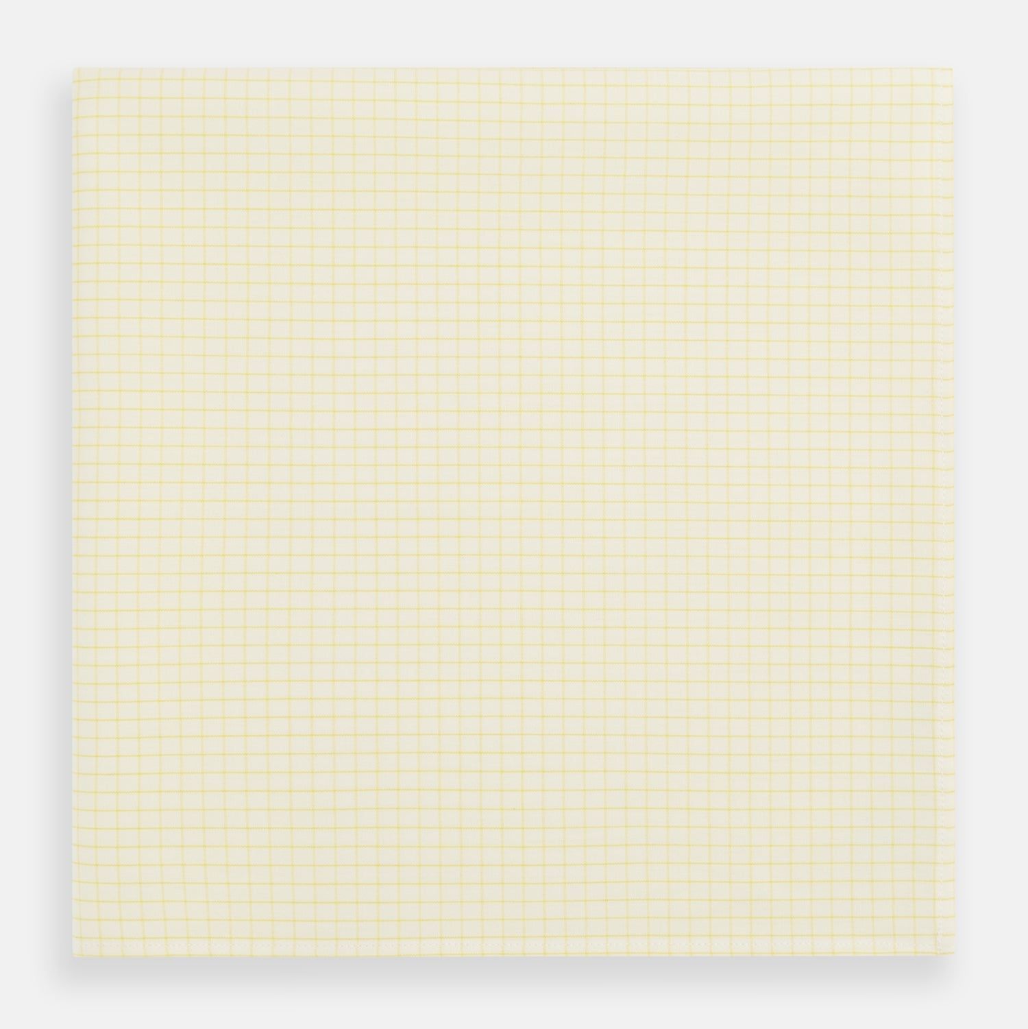 Yellow Graph Check Handkerchief