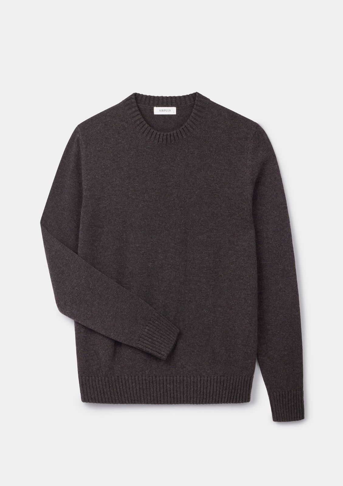 Cocoa Lambswool Crew Neck Jumper