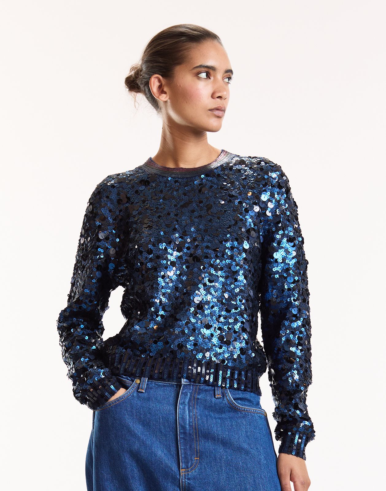 Match Point Sequin Sweater