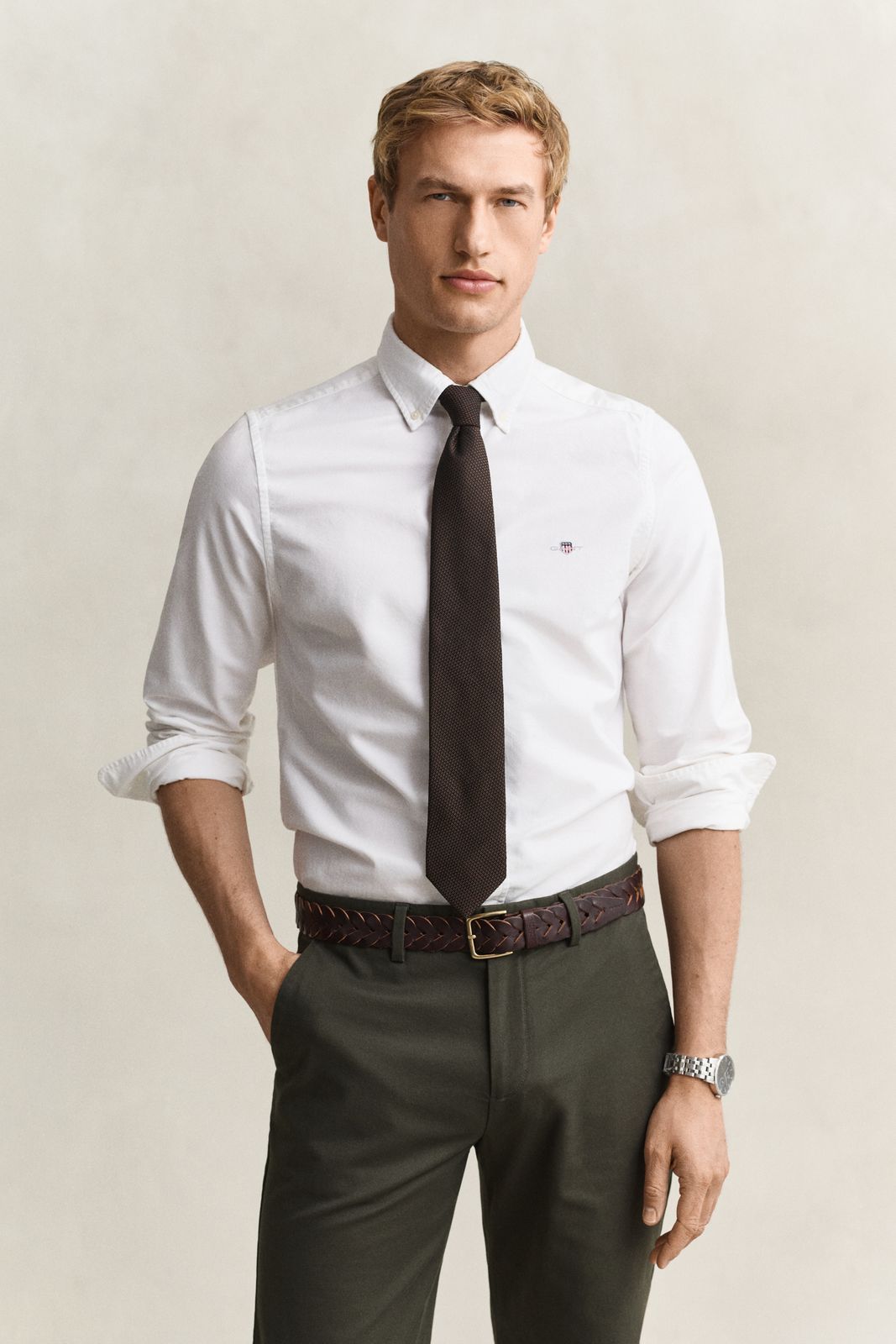 Classic Slim Oxford Shirt - LIGHT BLUE