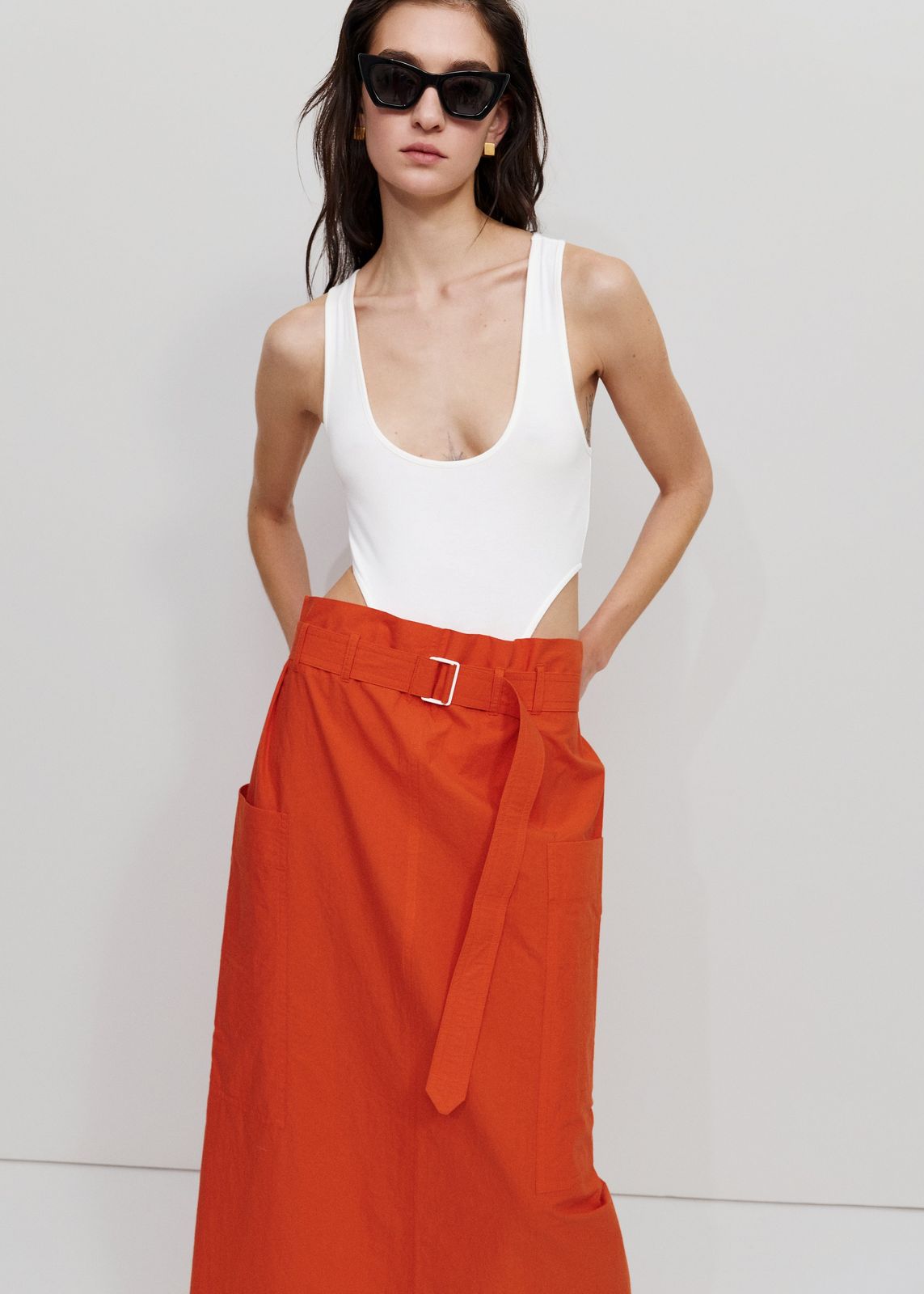Bevza House Skirt - Carrot Red
