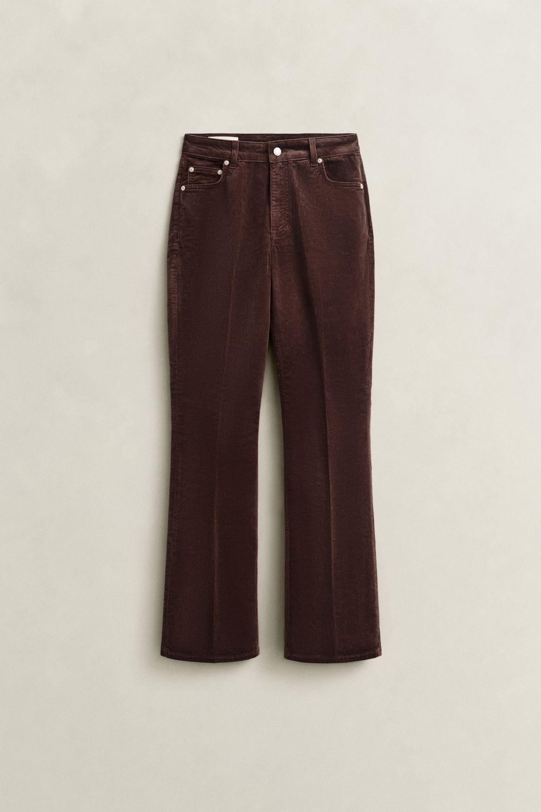 Flared Corduroy Jeans - WARM KHAKI