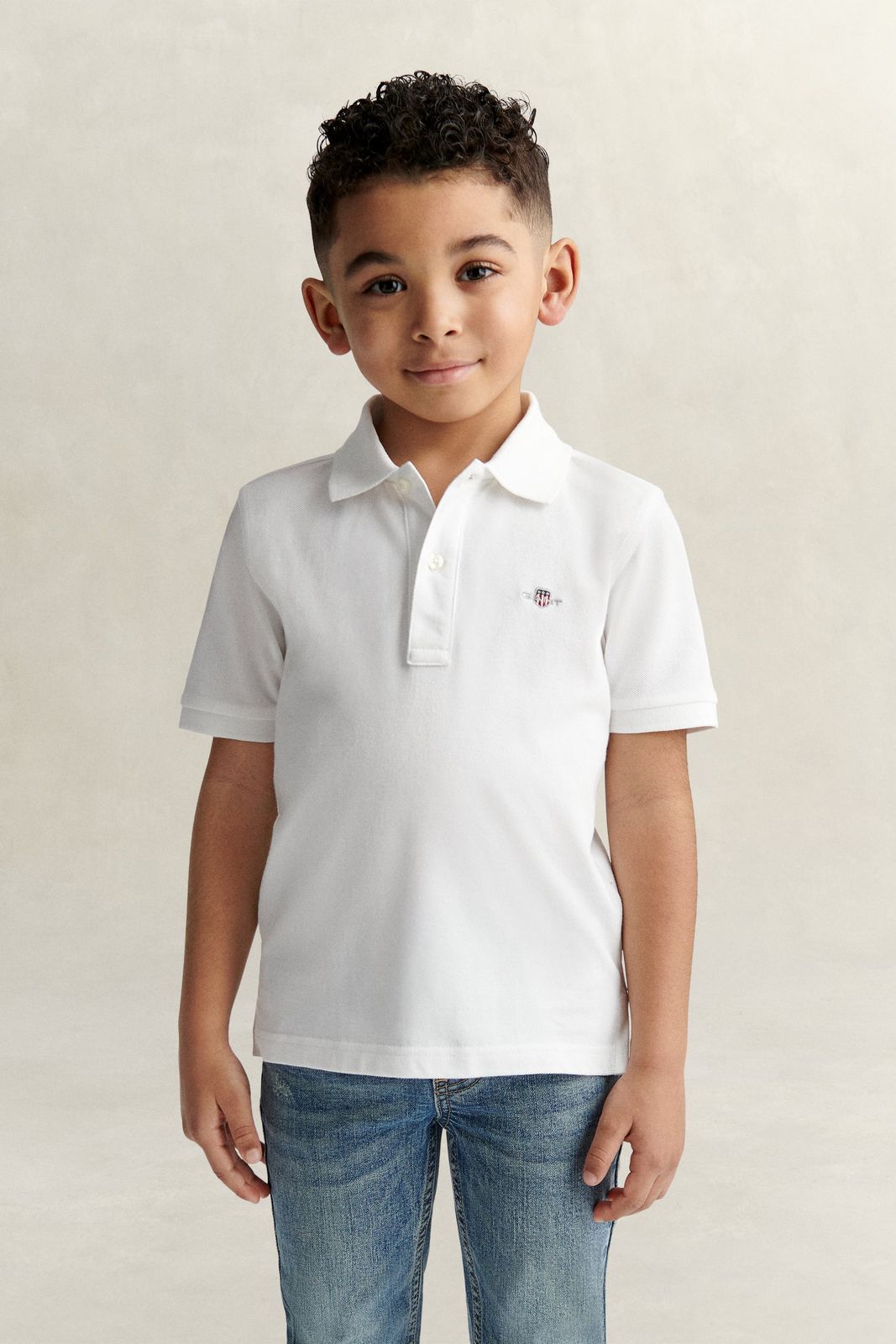 Kids Shield Polo Shirt - EVENING BLUE