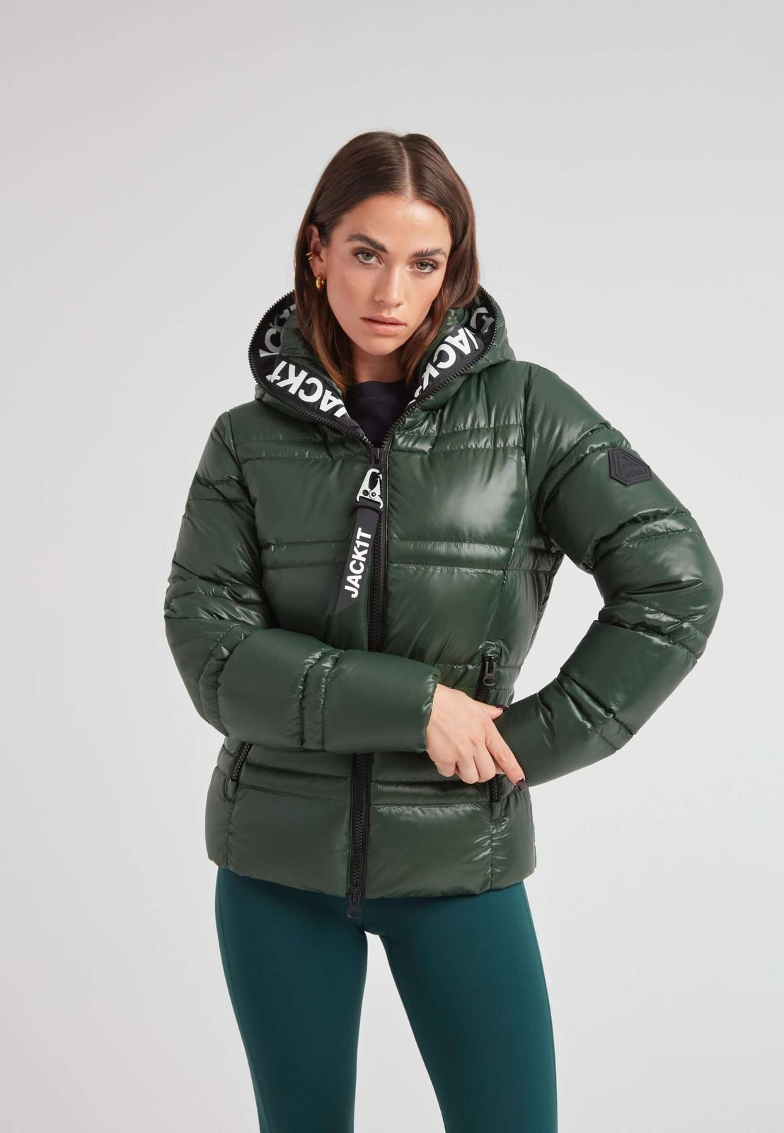 R4d Tramline Puffer Racer Jacket Lux Emerald