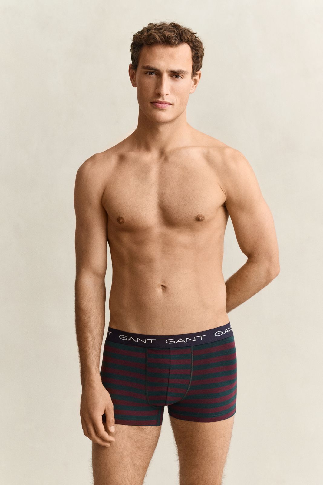 3-Pack Striped Trunks Gift Box - TARTAN GREEN