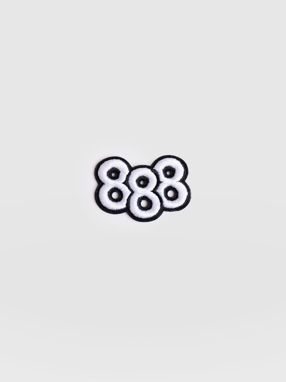 888 Sticker Badge - White