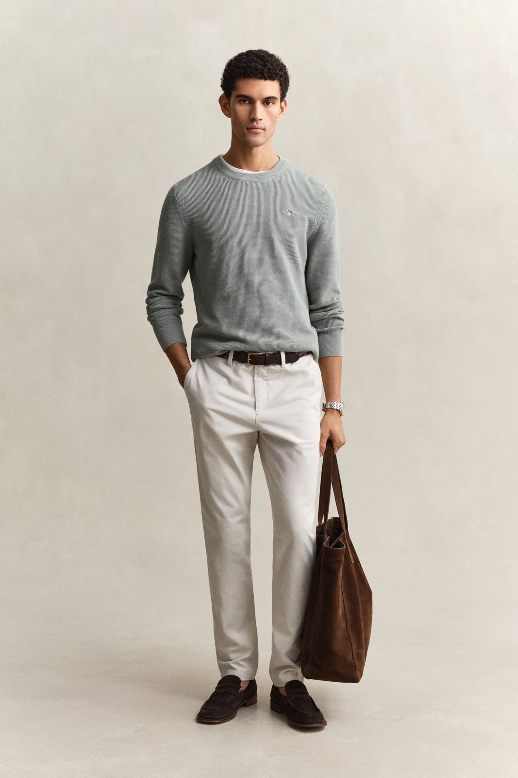 Classic Slim Chinos - DARK KHAKI