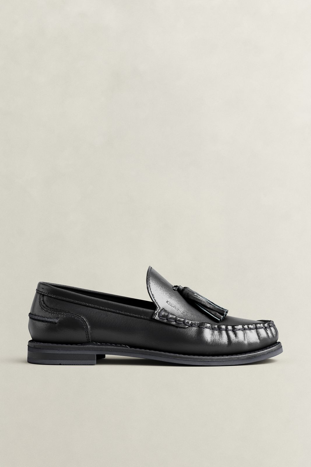 Gracelyn Leather Loafers - BLACK