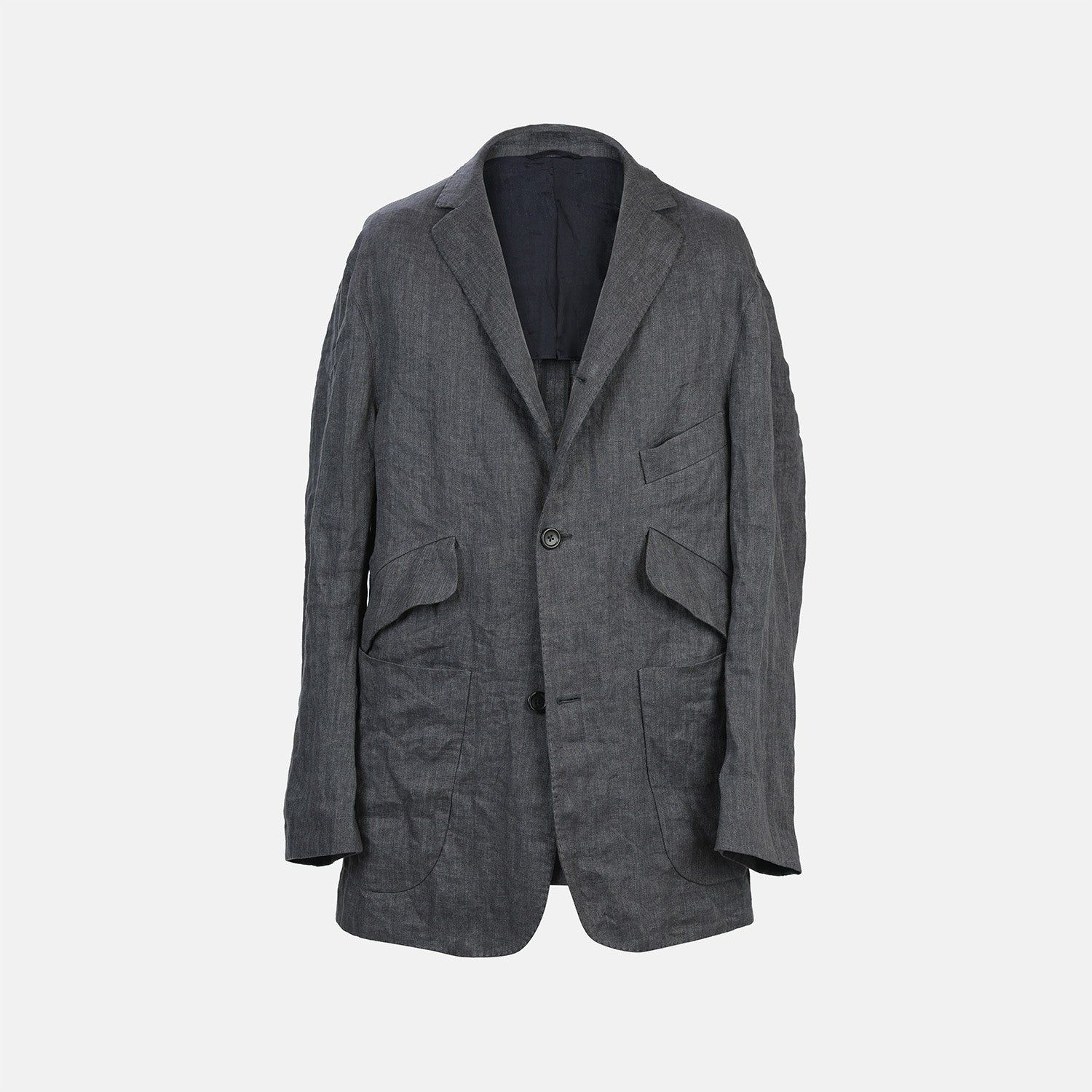 Riviera Ash Oversized Blazer In Linen