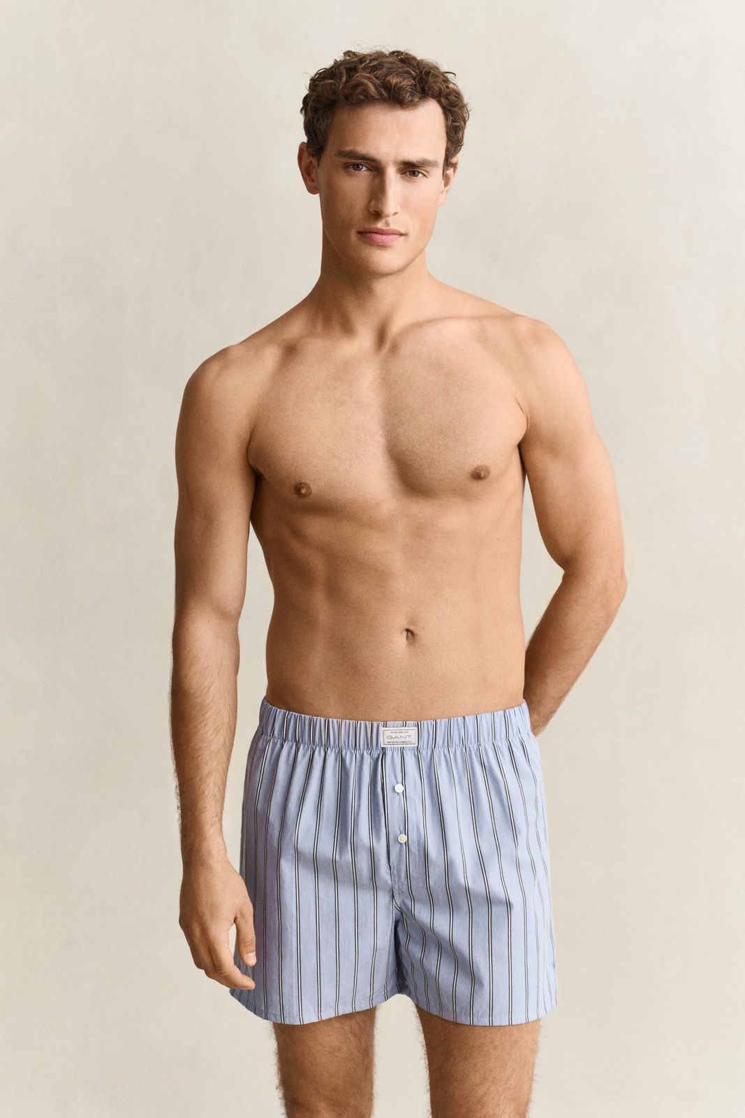 2-Pack Striped Boxer Shorts - LAVENDER BLUE