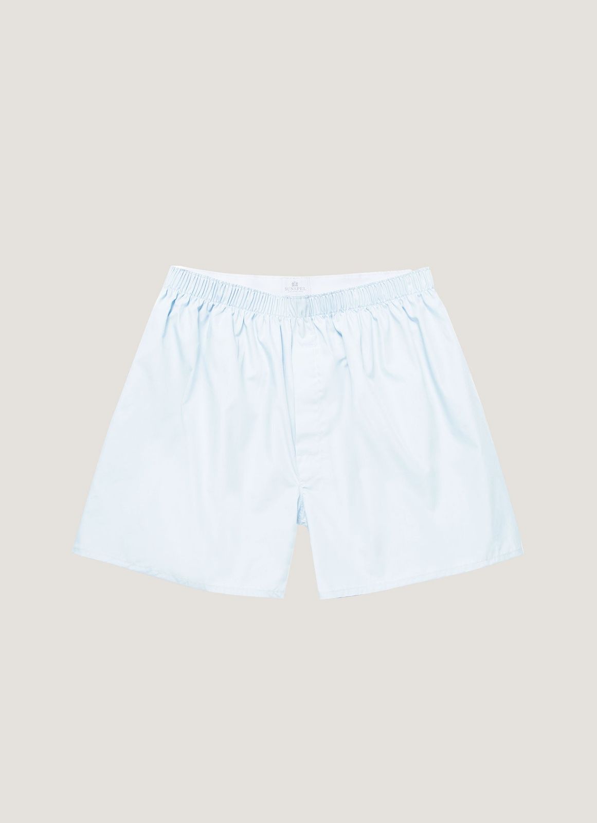 Men's Long Cut Classic Boxer Short In Plain Blue