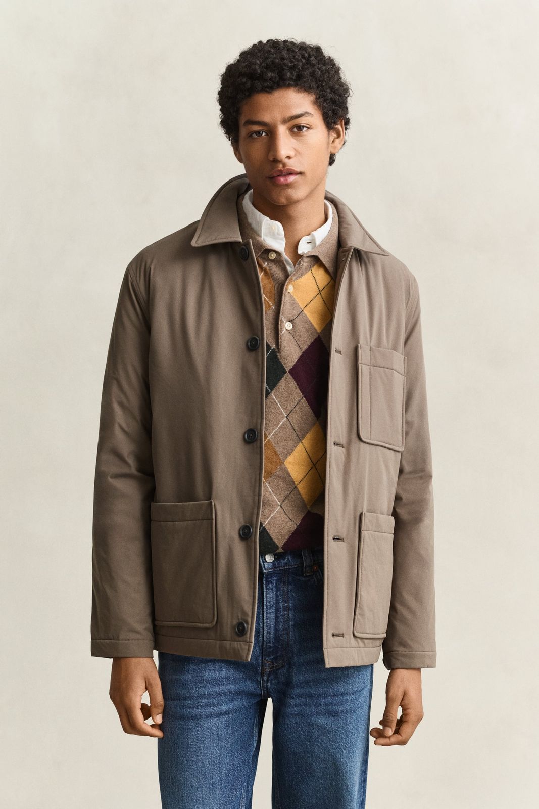 Padded Chore Jacket - FADED TAUPE