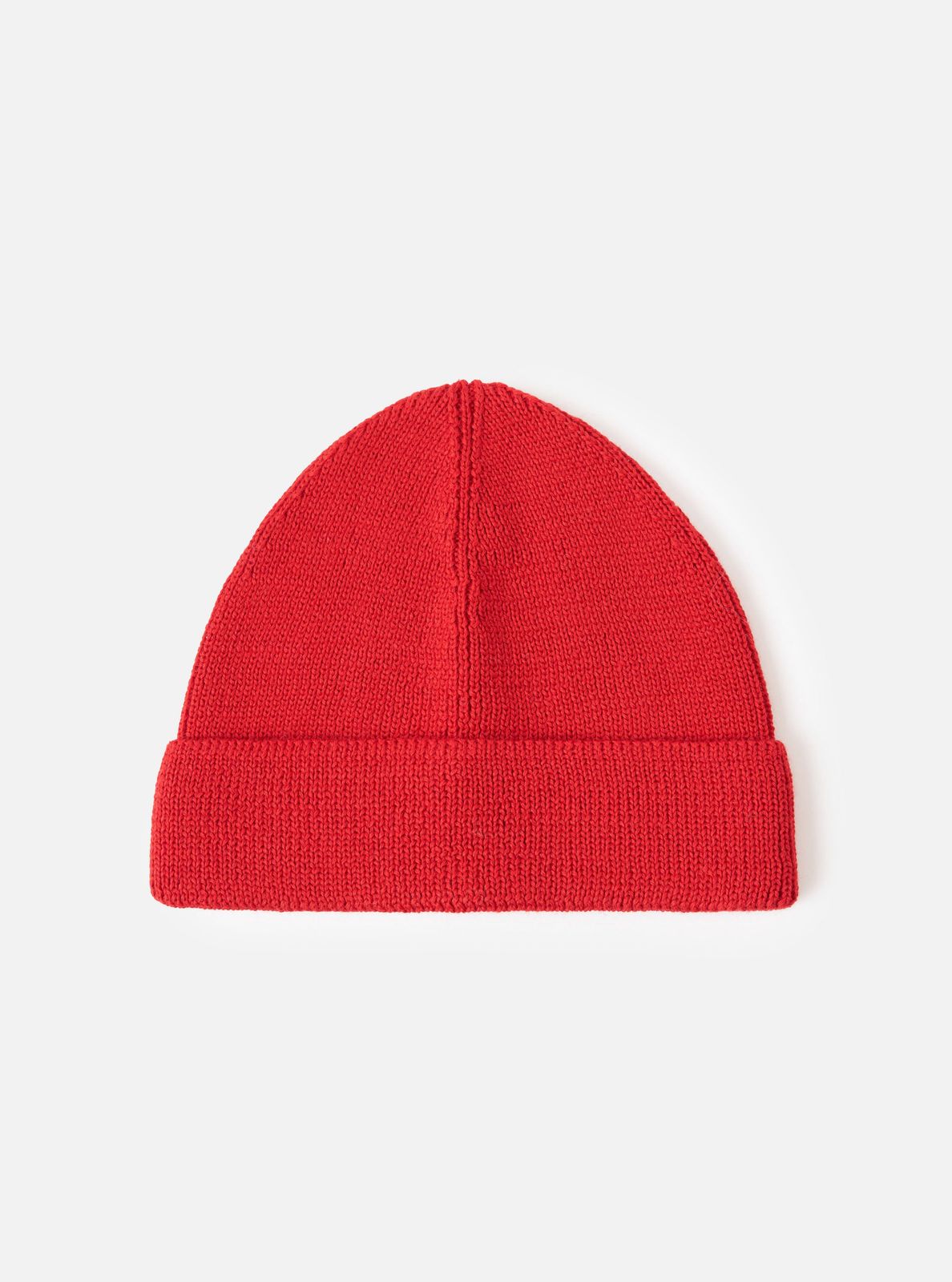 Red Merino Knit Watch Cap