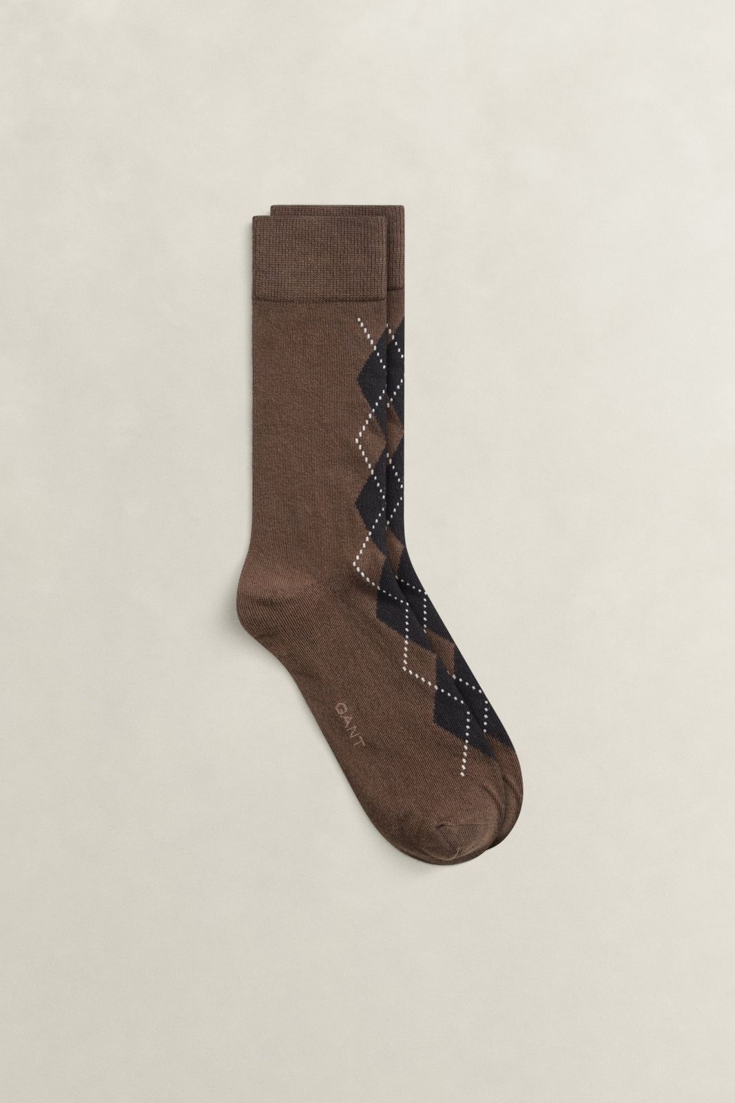 Argyle Socks - SHADOW BROWN