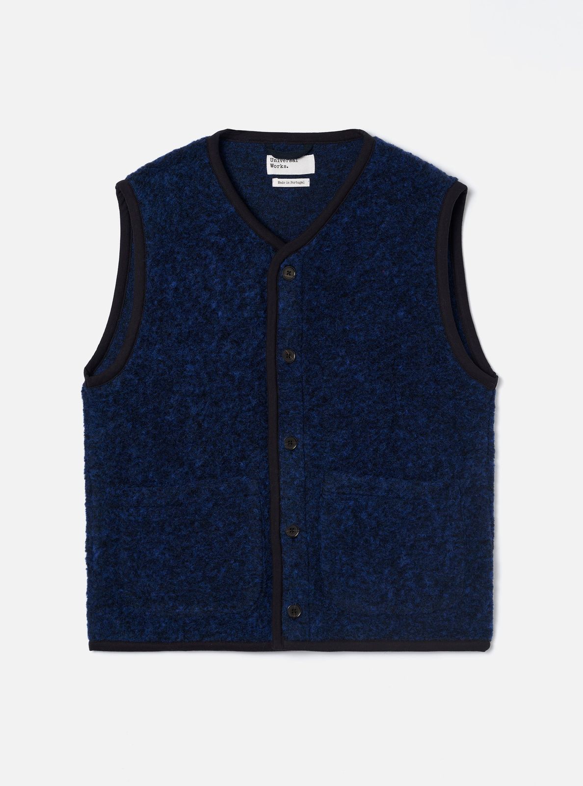 Blue Bouclet Fleece Lancaster Gilet