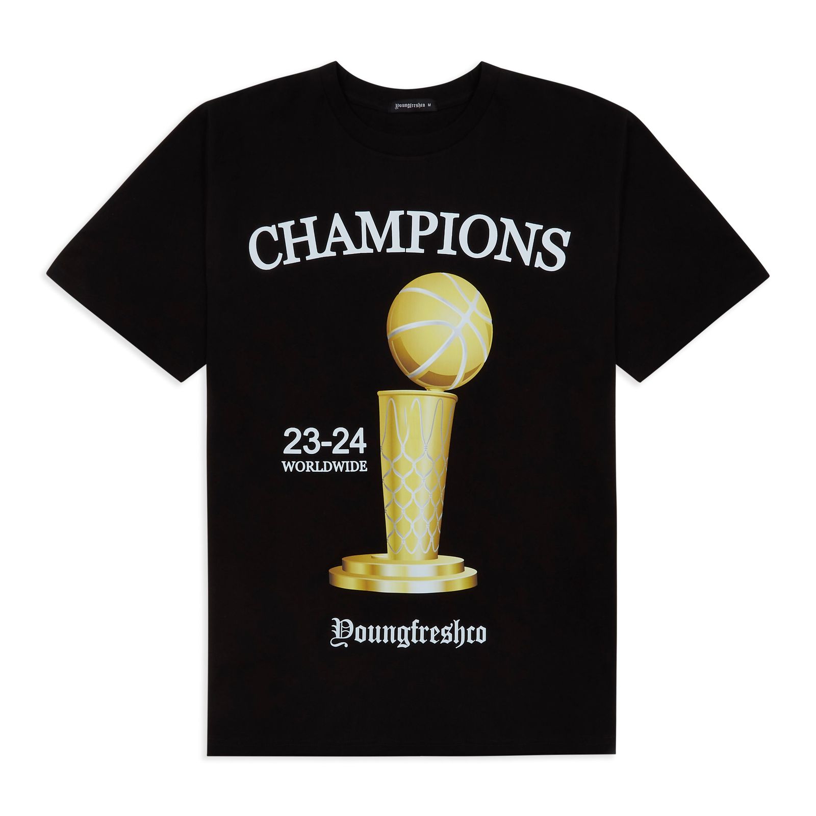 Youngfreshco Champions T-shirt Black