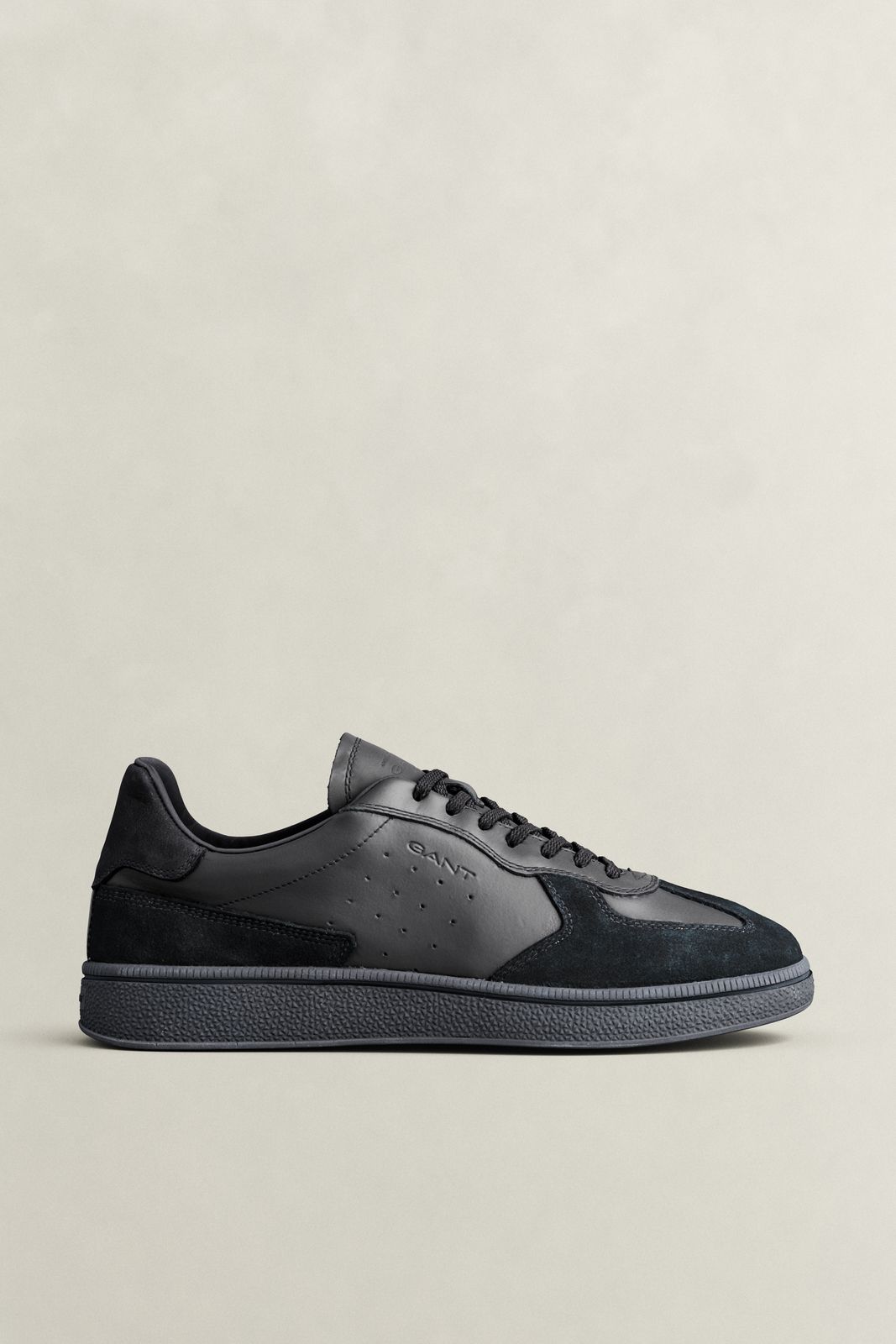 Cuzmo Leather Suede Sneakers - BLACK