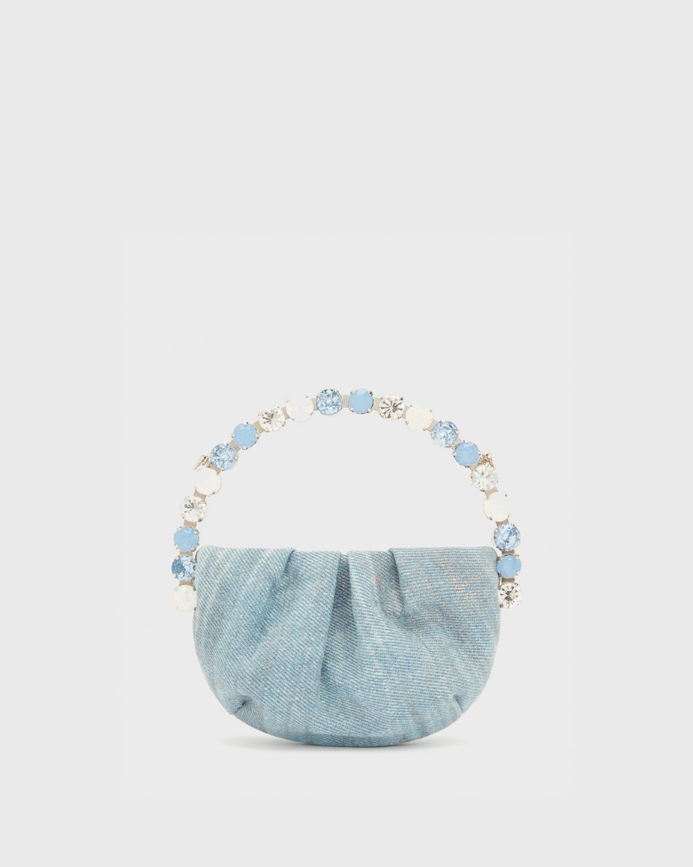 Denim Micro Eternity Clutch