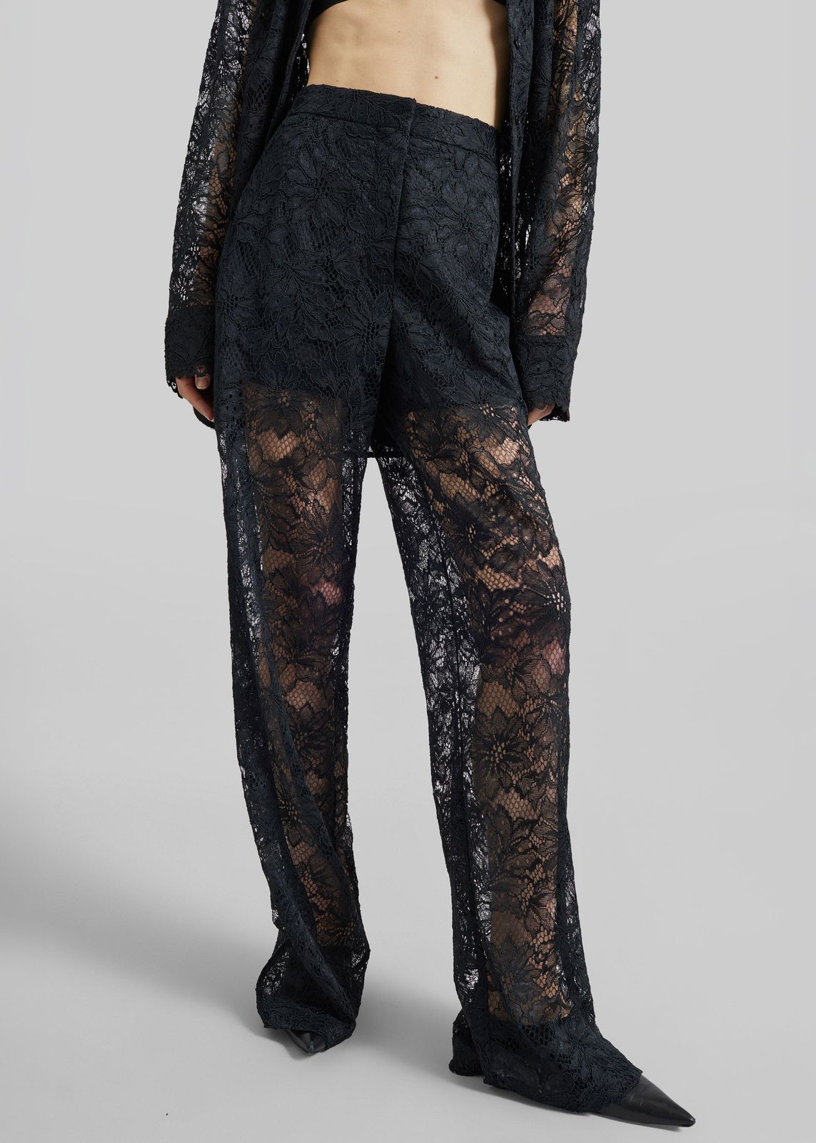 Sportmax Afoso Lace Trousers - Black