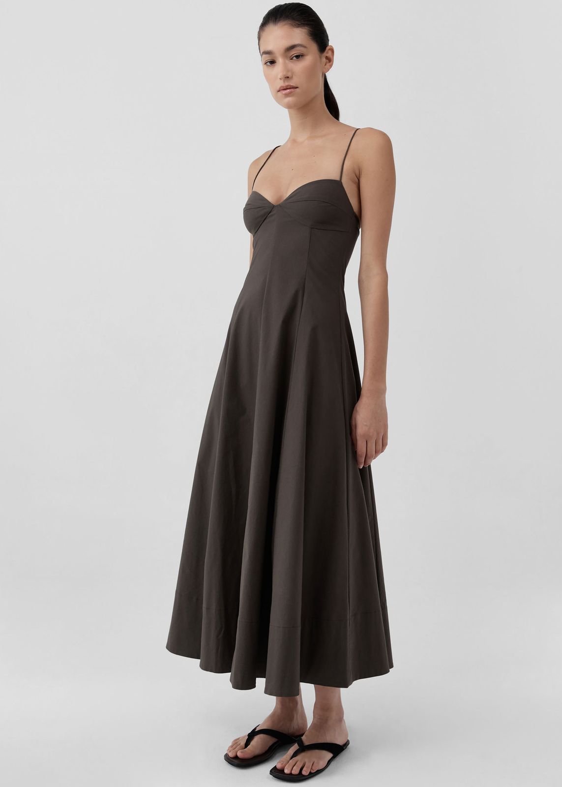 St. Agni Cami Dress - Wood