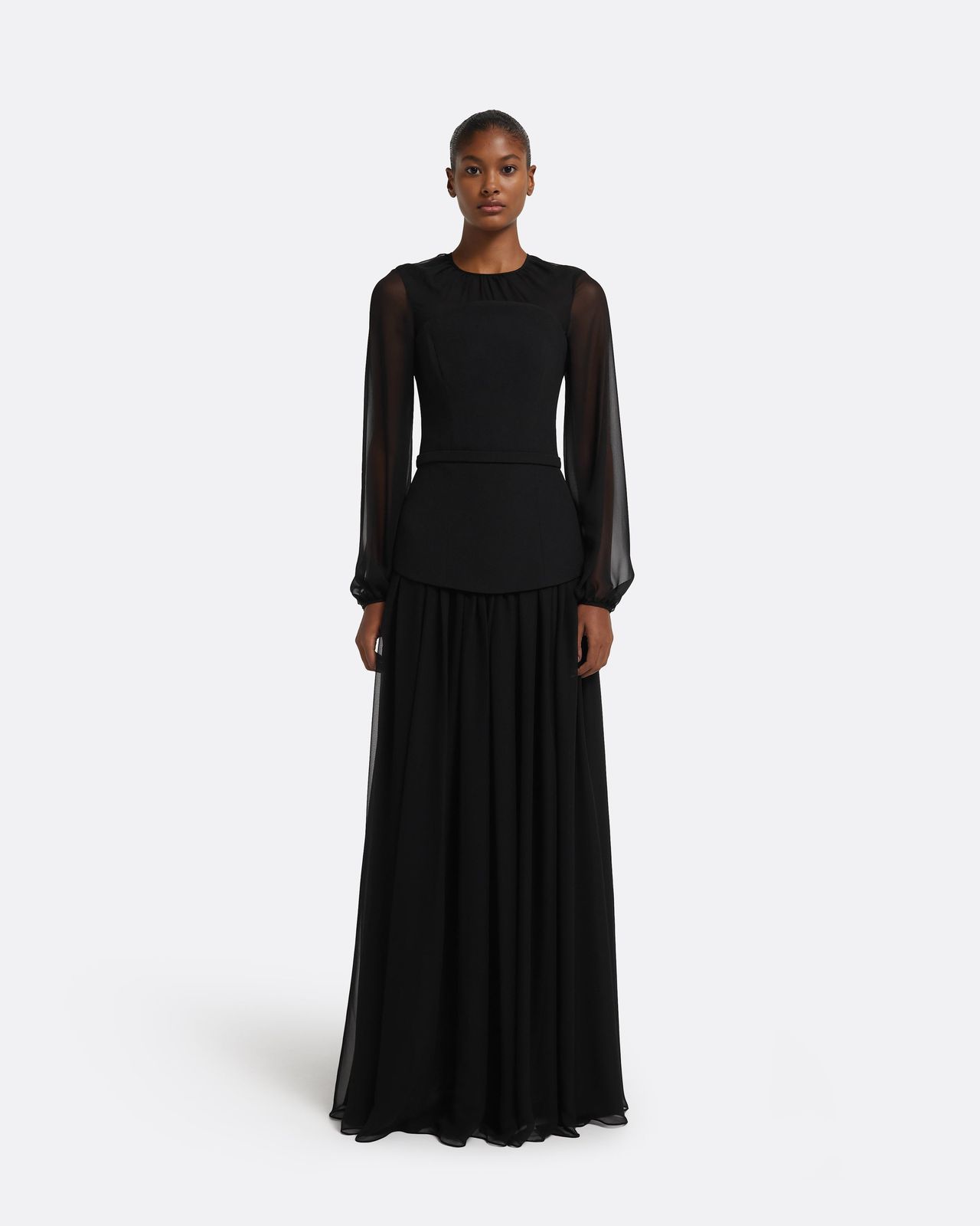 Finley Long Dress in Black