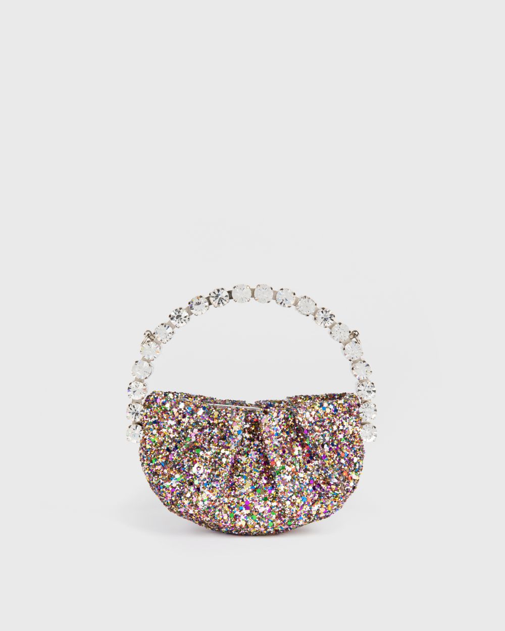 Rainbow Glitter Micro Eternity Clutch